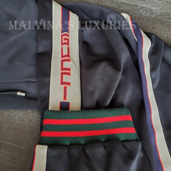 GUCCI PANTS MENS TRACK LOGO LOUNGE TROUSERS WEB TECH sz XXXL - Picture 10 of 16